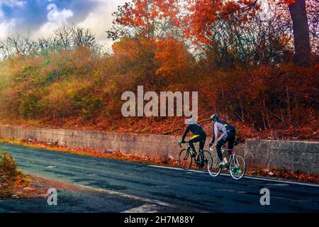 Radsportwettbewerb Stockfoto