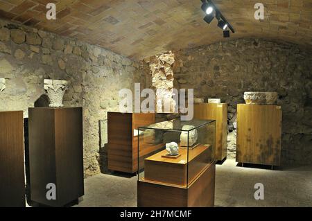 Stadtmuseum der Geschichte von Sant Martí Sarroca Region von Alto Panadés, Provinz Barcelona, Katalonien, Spanien Stockfoto