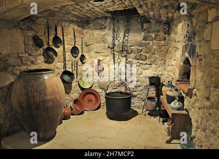 Stadtmuseum der Geschichte von Sant Martí Sarroca Region von Alto Panadés, Provinz Barcelona, Katalonien, Spanien Stockfoto