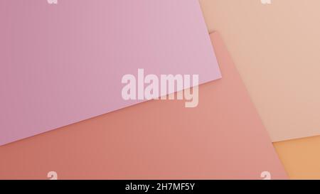 3D Illustration in einer Pastellfarbe Stockfoto