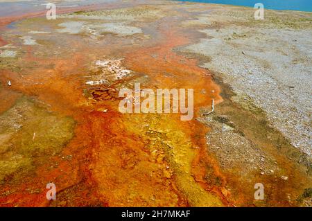 Atemberaubende Farben - Schönheiten des Yellowstone-Nationalparks Stockfoto