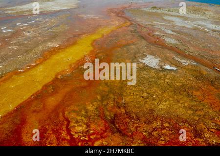 Atemberaubende Farben - Schönheiten des Yellowstone-Nationalparks Stockfoto