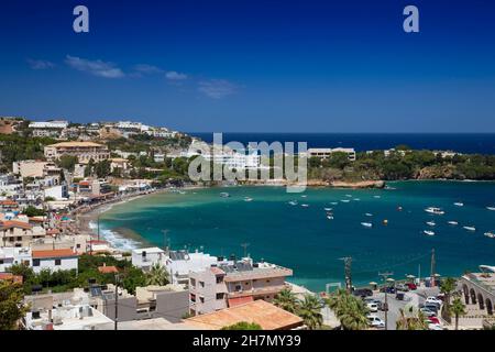 Strand Agia Pelagia, Übersicht, Kreta, Griechenland Stockfoto