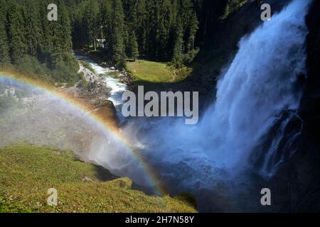 Krimmler Wasserfälle, Krimml, Pinzgau, Nationalpark Hohe Tauern, Salzburg, Österreich Stockfoto