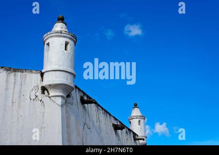 Alte und historische Festung in kolonialer Architektur, Ouro Preto, Brasilien Stockfoto