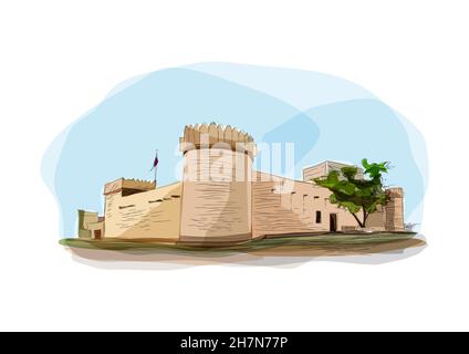 Qatar Fort und Wahrzeichen Stockfoto