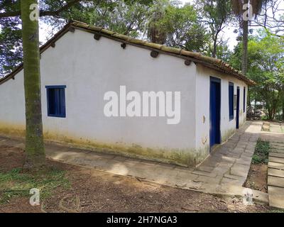 A Casa do Grito: Das Anwesen steht im Zusammenhang mit dem Wahrzeichen der Unabhängigkeitserklärung Brasiliens, die 1822 stattfand. São Paulo Stockfoto