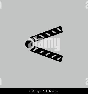 Symbol für Dinosaurier-Kiefer. Einfacher Stil Dinosaurier Periode Poster Hintergrund-Symbol. Logo-Design-Element. T-Shirt-Druck. Vektor für Aufkleber. Stock Vektor