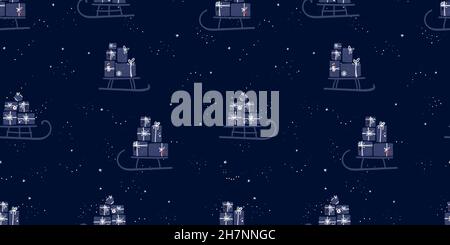 Niedliche Hand gezeichnet Weihnachten nahtlose Muster, Sammlung von Artikeln, Doodle, Skizze, ideal für Textilien, Verpackung, Banner, Hintergrundbilder, Hintergrund - vecto Stock Vektor