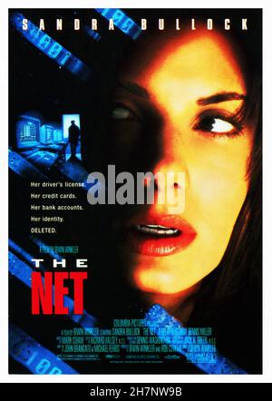 Das Net Jahr: 1995 USA Regie: Irwin Winkler Sandra Bullock Amerikanisches Plakat Stockfoto