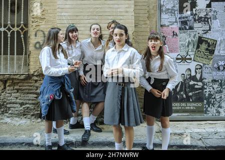 Las niñas Jahr : 2020 Spanien Regie : Pilar Palomero Zoe Arnao, Elisa Martínez, Carlota Gurpegui, Ainara Nieto, Andrea Fandos, Julia Sierra Stockfoto