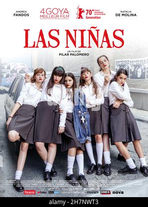 Las niñas Jahr : 2020 Spanien Regie : Pilar Palomero Ainara Nieto, Elisa Martínez, Zoe Arnao, Julia Sierra, Carlota Gurpegui, Andrea Fandos Französisches Poster Stockfoto