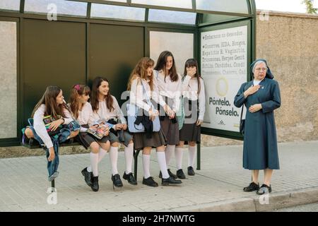 Las niñas Jahr : 2020 Spanien Regie : Pilar Palomero Zoe Arnao , Julia Sierra, Andrea Fandos, Ainara Nieto, Carlota Gurpegui, Elisa Martínez, Isla Piñón Stockfoto