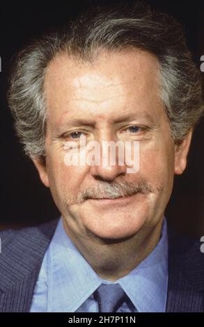 Pierre Bellemare, französischer TV-Moderator und Autor, 1983. Stockfoto