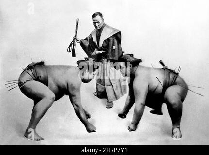 Sumo-Ringer, Japan, Anfang 1900s Stockfoto