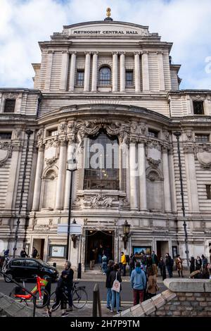 Victoria London England, November 21 2021, Methodist Central Hall Victoria Street London Stockfoto