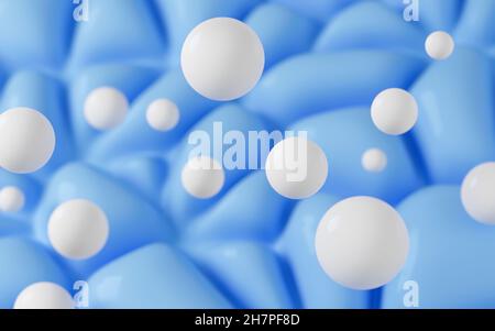 Weich-flauschige Qualität, 3D Rendering. Digitale Zeichnung des Computers. Stockfoto
