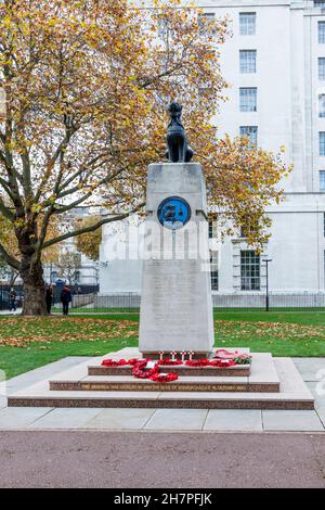 Das Chindit Memorial, ein Kriegsdenkmal in Victoria Embankment Gardens, London, Großbritannien Stockfoto