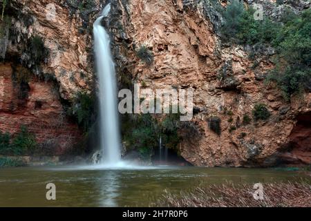 Cueva del Turche. Juanes River. Buñol. Comunitat Valenciana. Spanien. Stockfoto