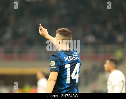 Mailand, Italien. 24th. November 2021. UEFA Champions League, Inter / Shankhtar Donetsk Credit: Nderim Kaceli/Alamy Live News Stockfoto