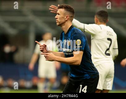Mailand, Italien. 24th. November 2021. UEFA Champions League, Inter / Shankhtar Donetsk Credit: Nderim Kaceli/Alamy Live News Stockfoto