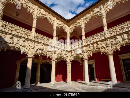 Palast von El Infantado. Guadalajara, Spanien. Stockfoto