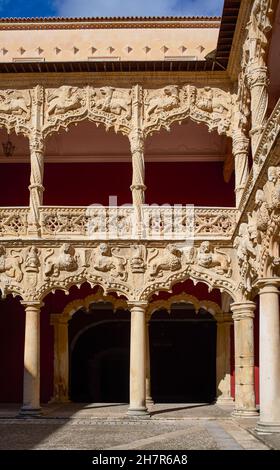 Palast von El Infantado. Guadalajara, Spanien. Stockfoto