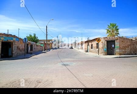 Toconao, eine beeindruckende Kleinstadt in der Nähe von San Pedro de Atacama, Region Antofagasta im Norden Chiles Stockfoto