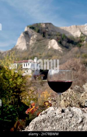 Melnik, Zentrum für Weinbau und Weinproduktion, Bulgarien, Europa, Stockfoto