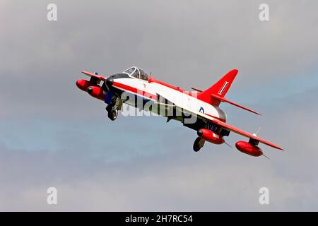 Yeovilton, Somerset, Großbritannien - 16. September 2005: Ex-Boscombe Down Empire Test Pilots School Hawker Hunter FGA.9 XE601,G-ETPS beim RNAS Yeovilton Air Day Stockfoto