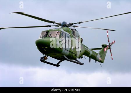 847 Naval Air Squadron, basiert auf RNAS Yeovilton, Westland Lynx AH.7 Hubschrauber, XZ641, verwendet von den Royal Marines beim RNAS Yeovilton Air Day 2007 Stockfoto