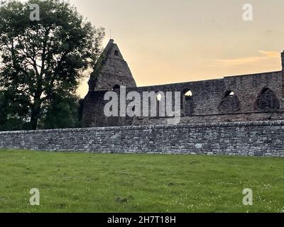 Dunstaffnage Castle, eine teilweise zerstörte Burg in Argyll und Bute Stockfoto