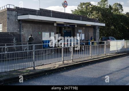 Upney Bahnhof in London, Großbritannien Stockfoto