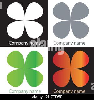 Logo Vektor Formen Kollektion, Logo konzeptuelle Vektor Illustration Stock Vektor