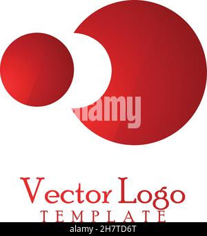 Vektor-Logo-Vorlage, kreatives Logo-Konzept. Logo Vektorform, Logos Ideen für Unternehmen. Logo-Symbol auf weißem Hintergrund isoliert Stock Vektor