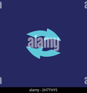 Symbol für Zeile aktualisieren. Einfaches Stil Webseite aktualisieren Hintergrund-Symbol. Logo-Design-Element. T-Shirt-Druck. Vektor für Aufkleber. Stock Vektor