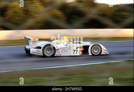 Audi R8 Sieger des Rennens der American Le Mans Series in Road Atlanta Petit Le Mans in Georgia USA 30/9/2000 Stockfoto