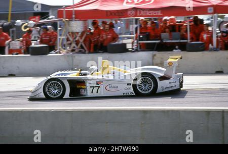 Audi R8 Sieger des Rennens der American Le Mans Series in Road Atlanta Petit Le Mans in Georgia USA 30/9/2000 Stockfoto