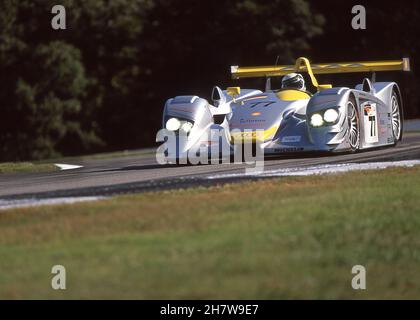 Audi R8 Sieger des Rennens der American Le Mans Series in Road Atlanta Petit Le Mans in Georgia USA 30/9/2000 Stockfoto