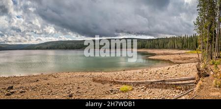 Grassy Lake Reservoir, Caribou Targhee National Forest, Greater Yellowstone Area, Wyoming, USA Stockfoto