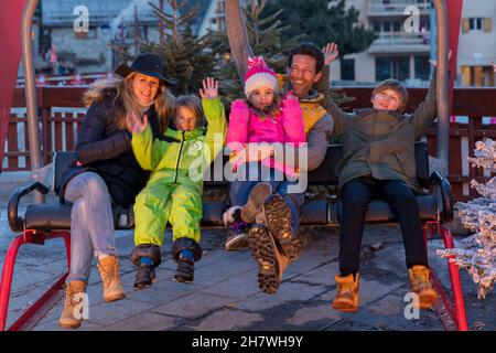 Frankreich, Alpes-Maritimes (06) Auron, Station du Mercantour Stockfoto