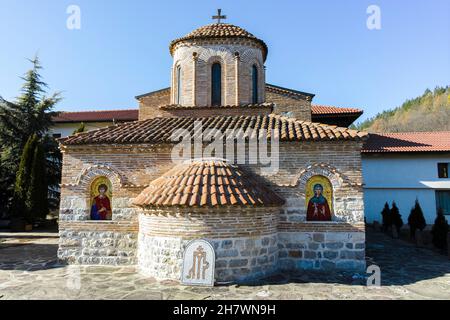 Mittelalterliches Lopushanski-Kloster des Heiligen Johannes des Vorläufers, Provinz Montana, Bulgarien Stockfoto