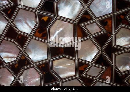 Osmanische Kunst Beispiel Perlmutt Inlays Stockfoto