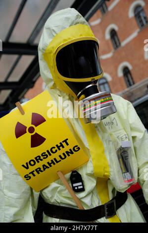 Wien, Österreich. 27. September 2014. Offenes Haus der Wiener Polizei. Vorsicht Strahlung Stockfoto