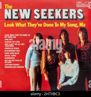Das New Seekers Album Look What they've Done To My Song, Ma, Vinyl-LP-Plattencover Stockfoto