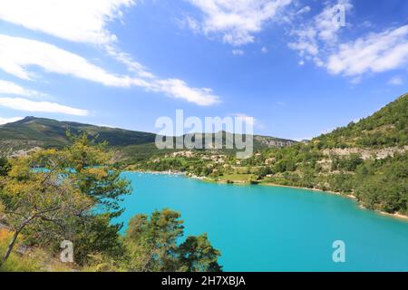 Saint Julien du Verdon, Lac de Castillon, Alpes de Haute Provence, 04, Region sud Stockfoto