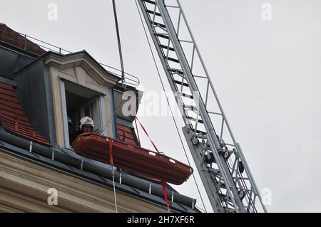 Wien, Österreich. 15. September 2012. Ausstellung der Berufsfeuerwehr Wien Stockfoto