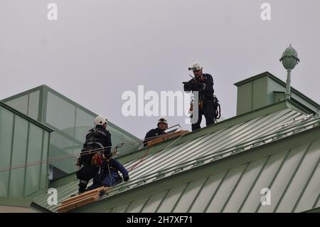 Wien, Österreich. 15. September 2012. Ausstellung der Berufsfeuerwehr Wien Stockfoto