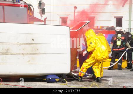 Wien, Österreich. 15. September 2012. Ausstellung der Berufsfeuerwehr Wien Stockfoto