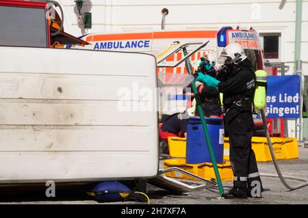 Wien, Österreich. 15. September 2012. Ausstellung der Berufsfeuerwehr Wien Stockfoto